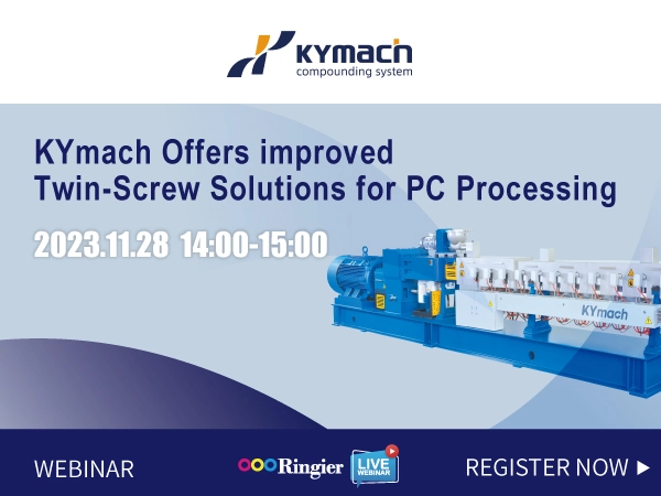 KYmach Offers improved Twin-Screw Solutions for PC Processing